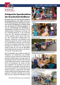 Dorfzeitung_2016-1_Bericht GS Heidhorst Spendenaktion